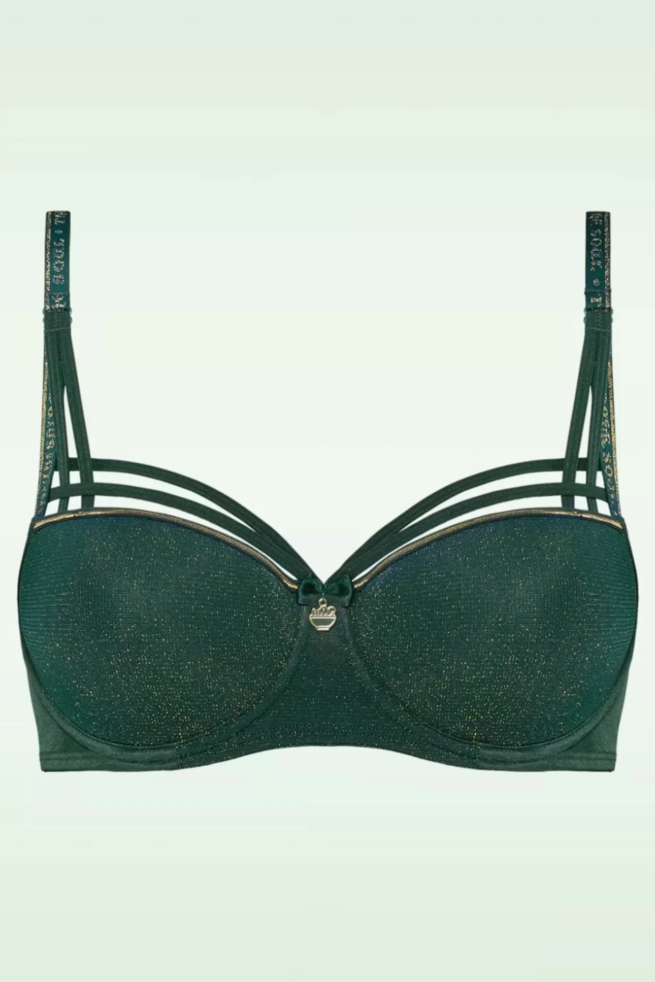 Hot Marlies Dekkers Dame De Paris Padded Balcony Bh In Grun Und Gold