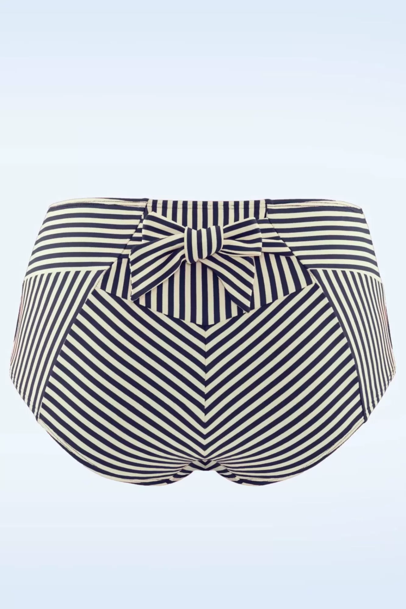 Discount Marlies Dekkers Holi Vintage High Waist Bikinihose In Blau Und Ecru