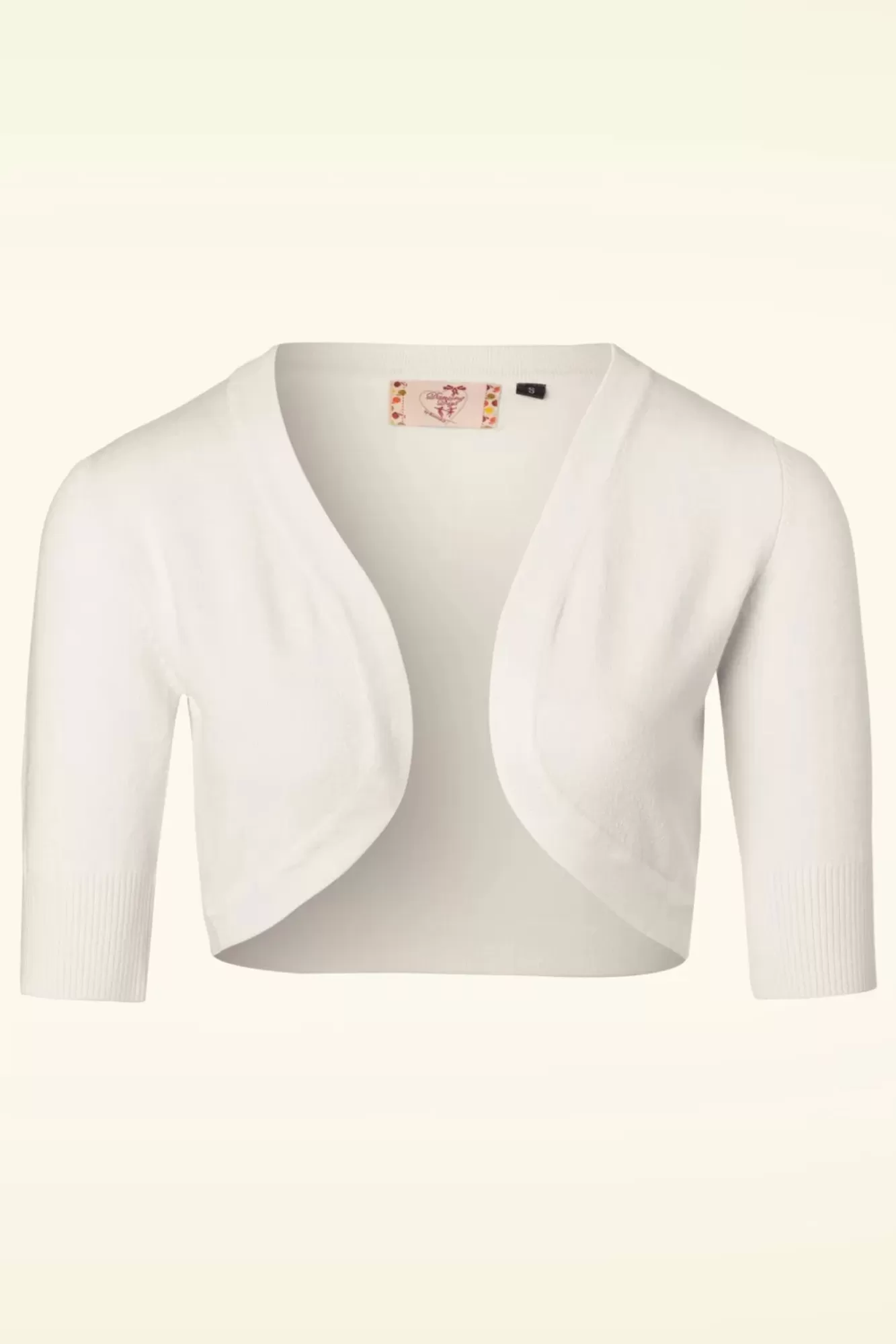 Fashion Banned Retro Hudson Bolero In Elfenbeinweis
