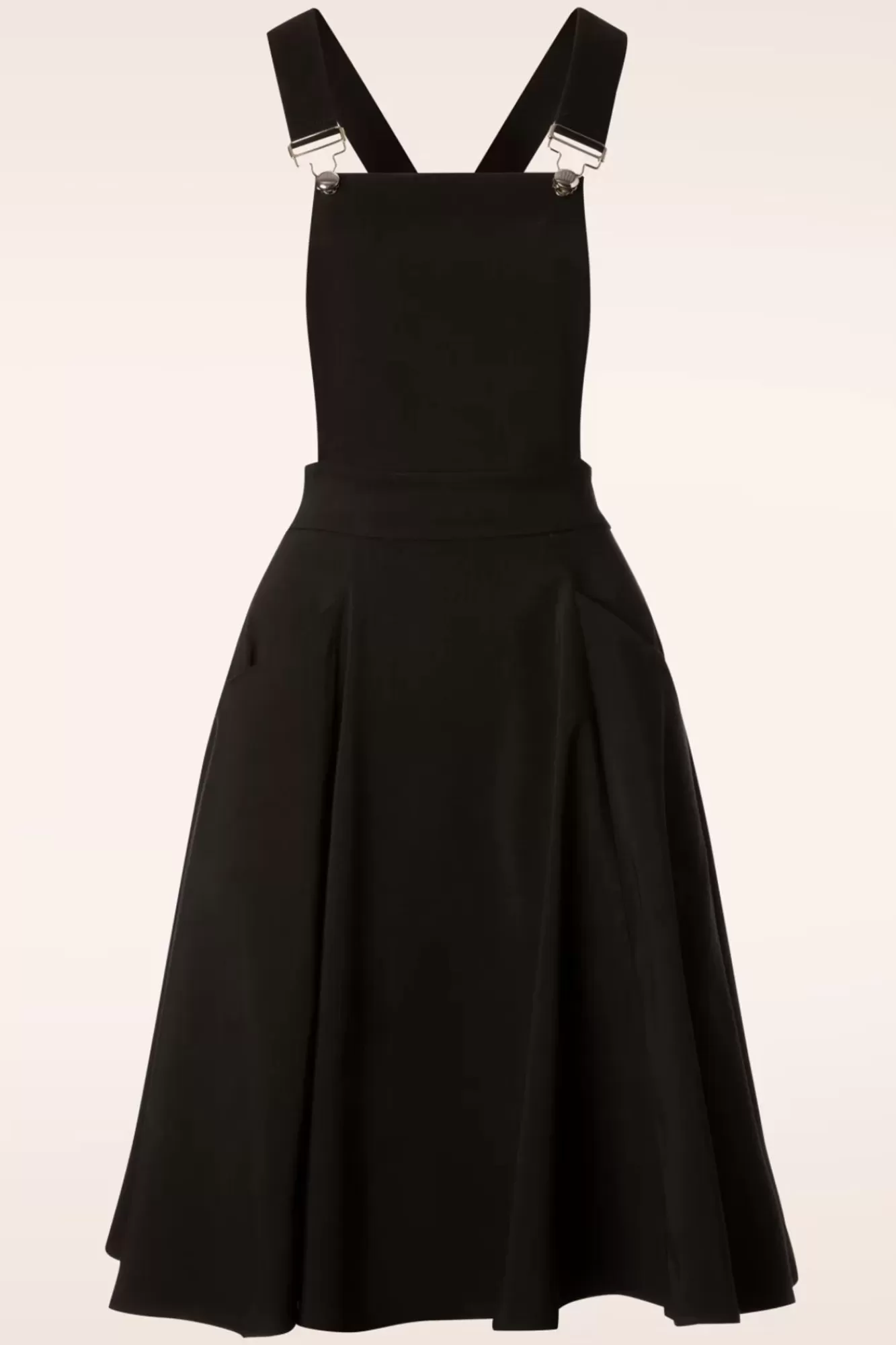 Fashion Collectif Clothing Kayden Overalls Swing-Kleid In Schwarz