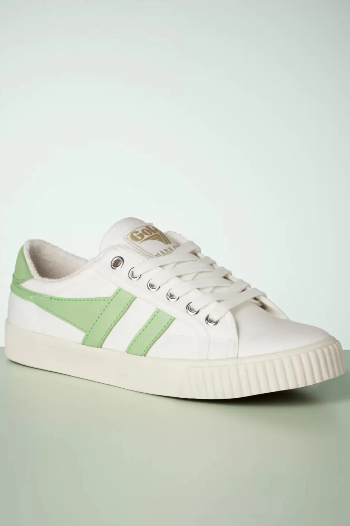 Online Gola Mark Cox Tennis Sneaker In Off White Und Patina Grun