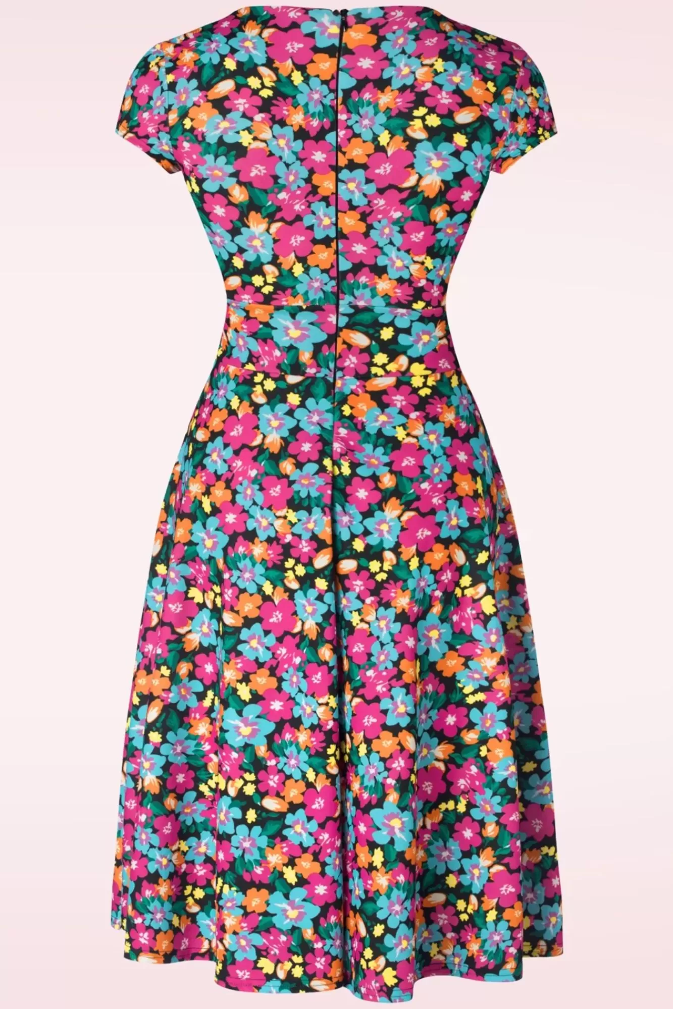 Sale Vintage Chic for Topvintage Miley Floral Swing-Kleid In Multi